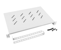 Lanberg Półka do szaf 19" 600MM 1U (biała) - 623984 - zdjęcie 1